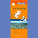 Francja: Kraj Loary (Pays de la Loire, Loire Valley). Mapa samochodowa 1:200 000