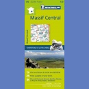 Masyw Centralny (Massif Central). Mapa turystyczna 1:200 000.