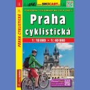 Praga i okolice (Praha). Mapa rowerowa 1:18 000/1:40 000.