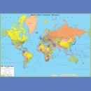 Świat polityczny 1:15 000 000. Mapa ścienna.