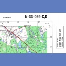 Świeszyno N-33-069-C,D. Mapa topograficzna 1:50 000 Układ UTM