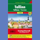 Tallin (Tallinn). Plan 1:10 000 laminowany.