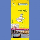 Włochy: Wenecja Euganejska (Veneto). Mapa samochodowa 1:200 000