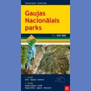Park narodowy Gauja (Gaujas Nacionālais parks). Mapa turystyczna 1:100 000.