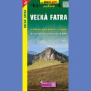 1084 Wielka Fatra (Velká Fatra). Mapa turystyczna 1:50 000.