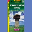 1092 Góry Szczawnickie, Jaworze (Štiavnické vrchy, Javorie). Mapa turystyczna 1:50 000