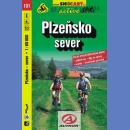 131 Okolice Pilzna północ (Plzeňsko sever). Mapa rowerowa 1:60 000.