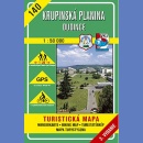 140 Pogórze Krupińskie. Dudince (Krupinská planina, Dudince). Mapa turystyczna 1:50 000