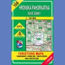 156 Wzgórza Hronu Nowe Zamki (Hronská pahorkatina, Nové Zámky). Mapa turystyczna 1:50 000