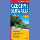 Czechy i Słowacja. Mapa laminowana 1:600 000. comfort! map