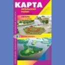 Lepel. Lepelski Rajon. Plan 1:12 000. Mapa 1:100 000.