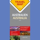 Australia (Australien). Mapa turystyczna 1:4 000 000. 