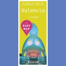 Walencja (Valencia). Plan miasta 1:17 500. Easy Map 