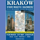 Kraków. Stare Miasto i Kazimierz. Plan miasta 1:4 000