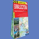 Suwalszczyzna. Mapa turystyczna foliowana 1:85 000. plastic map