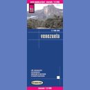 Wenezuela. Mapa turystyczna 1:1 400 000. 