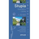 Słupia. Szlak kajakowy: Gowidlino - Ustka.<BR>Mapa 1:50 000, laminowana