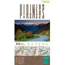 Pireneje (Pyrenees, Pirineos). Mapa turystyczno-samochodowa 1:350 000