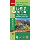 Beskid Sądecki. Mapa turystyczna 1:50 000 laminowana.