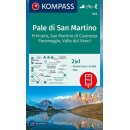 Pale di San Martino, Primiero, San Martino di Castrozza, Paneveggio, Valle del Vanoi. Mapa turystyczna 1:25 000, wodoodporna