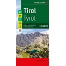 Tyrol (Tirol, Tirolo). Mapa turystyczna 1:150 000
