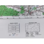 Bełchatów M-34-015-C,D.<BR>Mapa topograficzna 1:50 000 Układ UTM