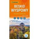 Beskid Wyspowy. Pogórze Wiśnickie. Mapa turystyczna 1:50 000 foliowana.