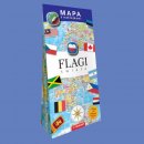 Flagi Świata. Mapa z naklejkami.