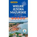 Wielkie Jeziora Mazurskie. Mapa turystyczna (żeglarska) 1:50 000, laminowana