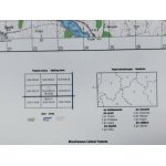 Pełczyce N-33-103-C,D. Mapa topograficzna 1:50 000 Układ UTM