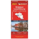 Belgia, Luksemburg. Mapa turystyczna 1:350 000.