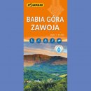 Babia Góra, Zawoja. Mapa turystyczna 1:30 000 laminowana.