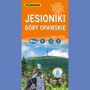 Jesioniki, Góry Opawskie. Mapa turystyczna 1:50 000 foliowana.