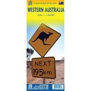 Australia Zachodnia (Western Australia). Mapa turystyczna 1:1 900 000.