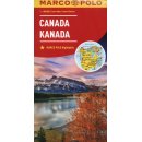 Kanada (Canada). Mapa samochodowa 1:4 000 000.