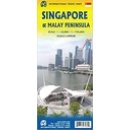 Singapur, Półwysep Malajski. Plan miasta, mapa turystyczna 1:10 000/1:730 000 wodoodporne.
