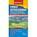 Powiat Ostrzeszowski, Wzgórza Ostrzeszowskie, Południowa Wielkopolska. Mapa turystyczna 1:60 000