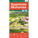 Wyspy Sarema i Muhu (Saaremaa, Muhumaa). Mapa turystyczna 1:190 000.
