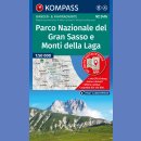 Parco Nazionale del Gran Sasso. Monti della Laga. Mapa turystyczna 1:50 000 laminowana