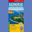 Nadmorski Park Krajobrazowy. Wybrzeże Bałtyku. Mapa turystyczna laminowana 1:50 000.
