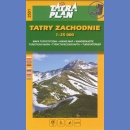 2501 Tatry Zachodnie (Zapadne Tatry). Mapa turystyczna 1:25 000.