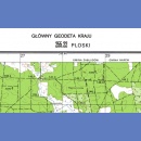 255.22 Ploski. Mapa topograficzna 1:25 000. Układ 1965.