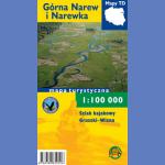 ZESTAW: Narwiański Park Narodowy i Górna Narew i Narewka. 2 mapy turystyczne laminowane