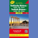 Riwiera Turecka: Antalya-Side-Alanya. Mapa samochodowa 1:150 000.