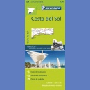 Hiszpania: Costa del Sol. Mapa samochodowa 1:200 000.
