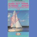 Jezioro Tałty, Ryńskie, Tałtowisko, Szymon, Jagodne Mapa żeglarska 1:25 000.
