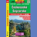 101 Szwajcaria Czeska (Českosaske Švycarsko). Mapa turystyczna 1:60 000.