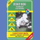 162 Beskid Niski. Część wschodnia. Mapa turystyczna 1:50 000