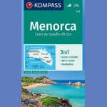 Minorka (Menorca). Mapa turystyczna 1:50 000, laminowana