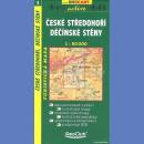 3 Średniogórze Czeskie, Deczyńskie ściany (České středohoří, Děčínské stěny). Mapa turystyczna 1:50 000.